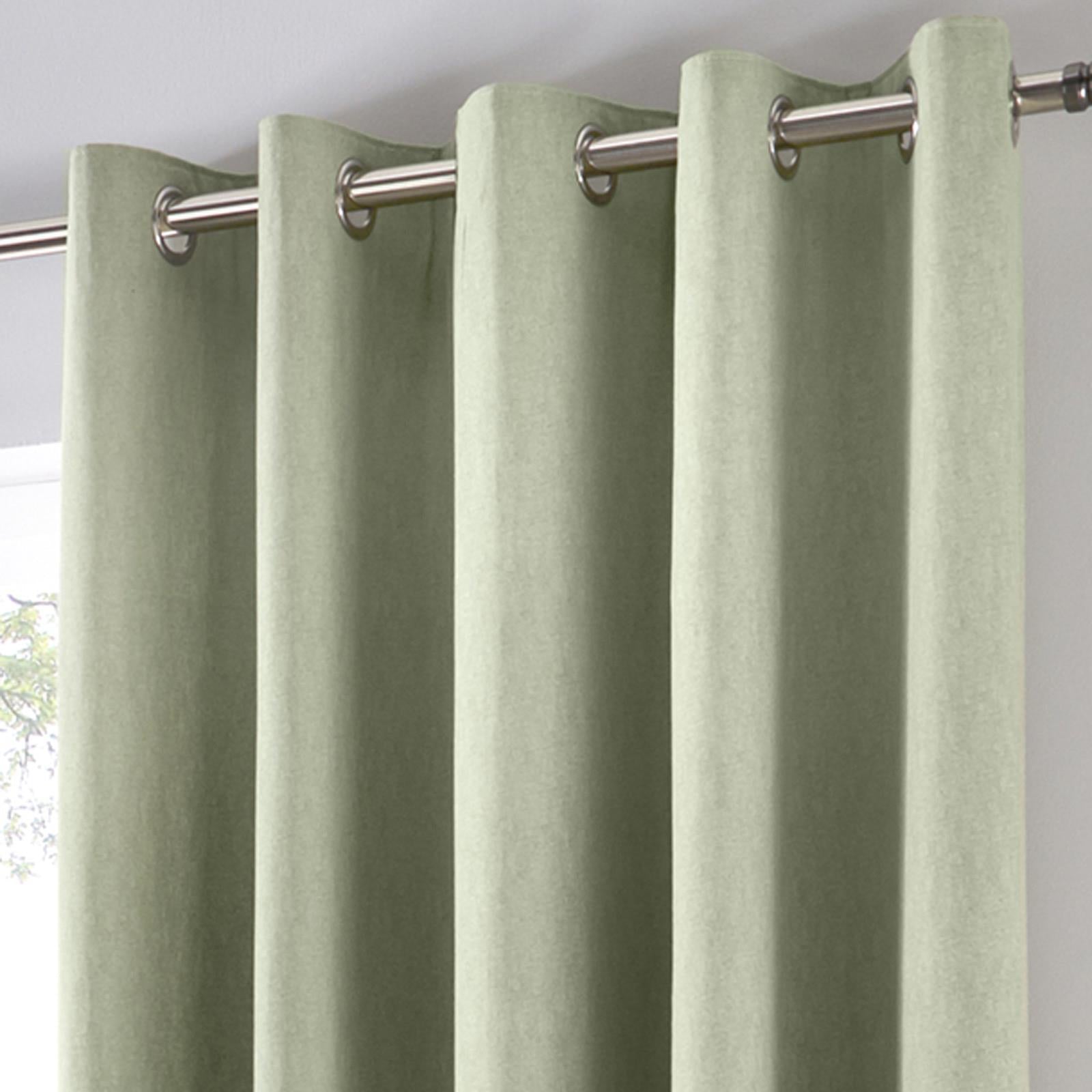Sorbonne Cotton Lined Eyelet Curtains by Fusion