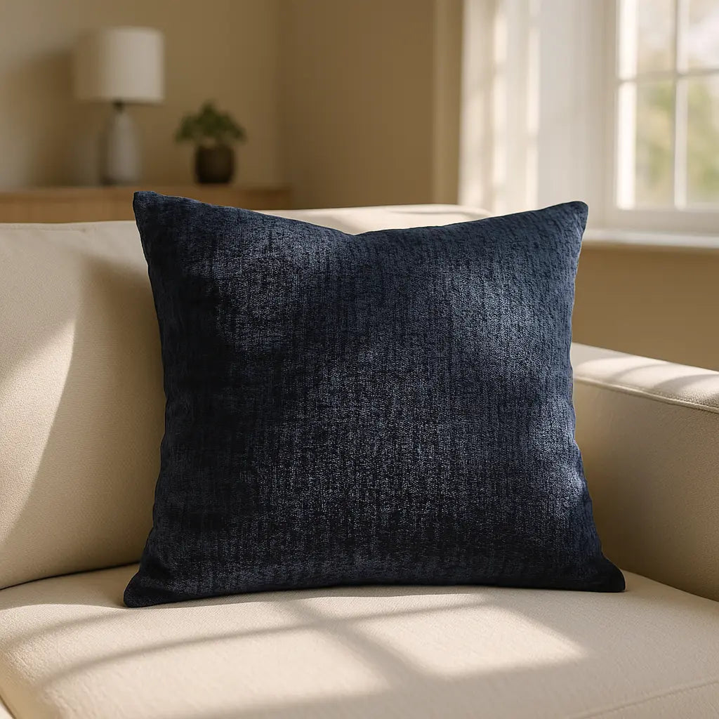 Belmont Chenille Cushion Cover and Filled Cushion by Sundour