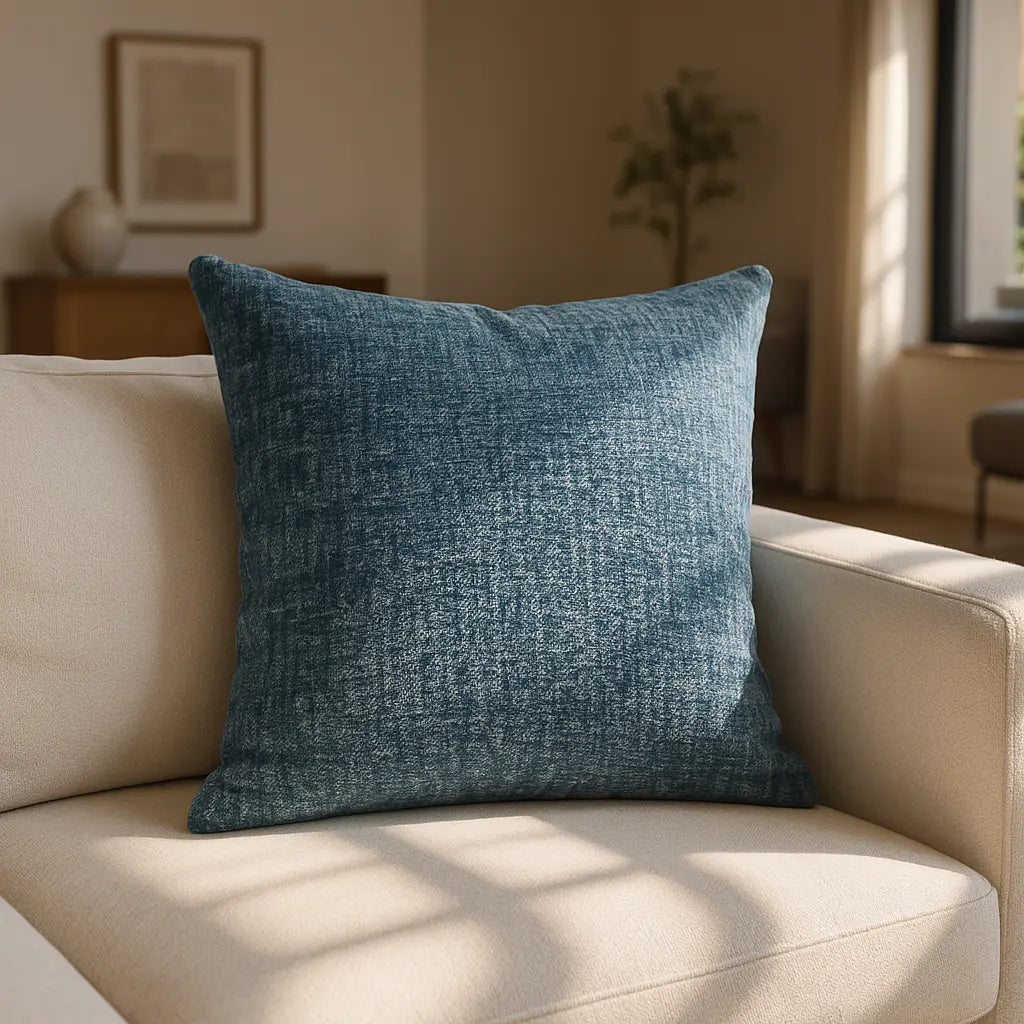 Belmont Chenille Cushion Cover and Filled Cushion by Sundour