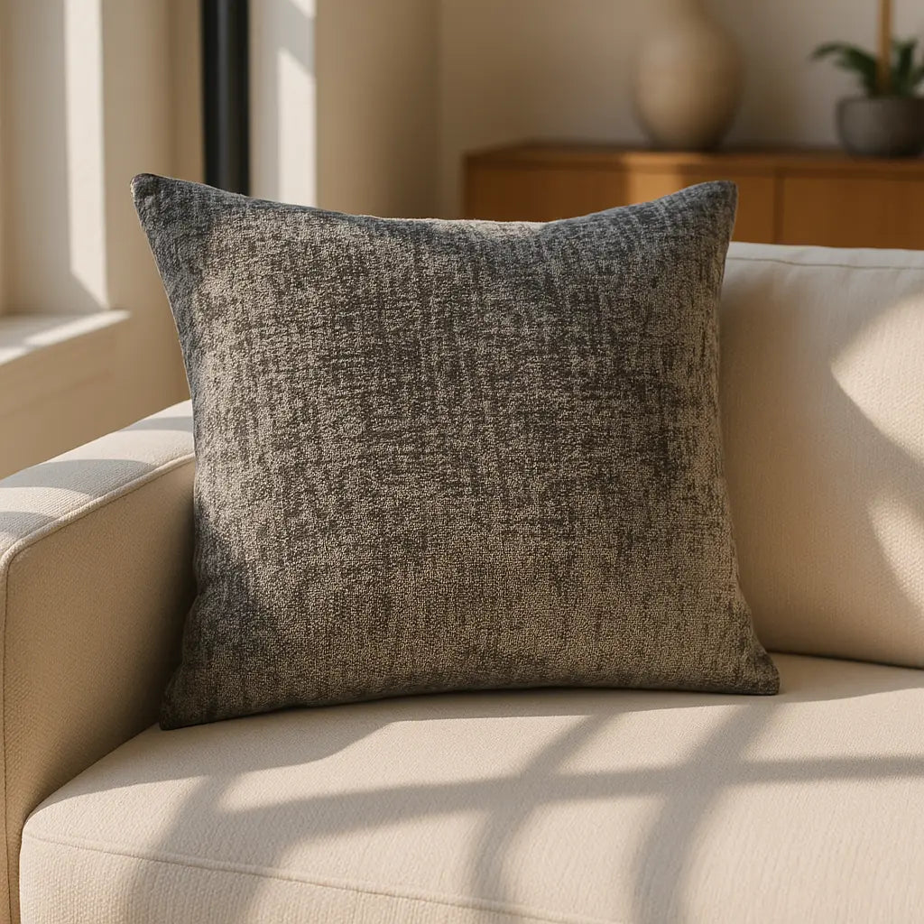 Belmont Chenille Cushion Cover and Filled Cushion by Sundour