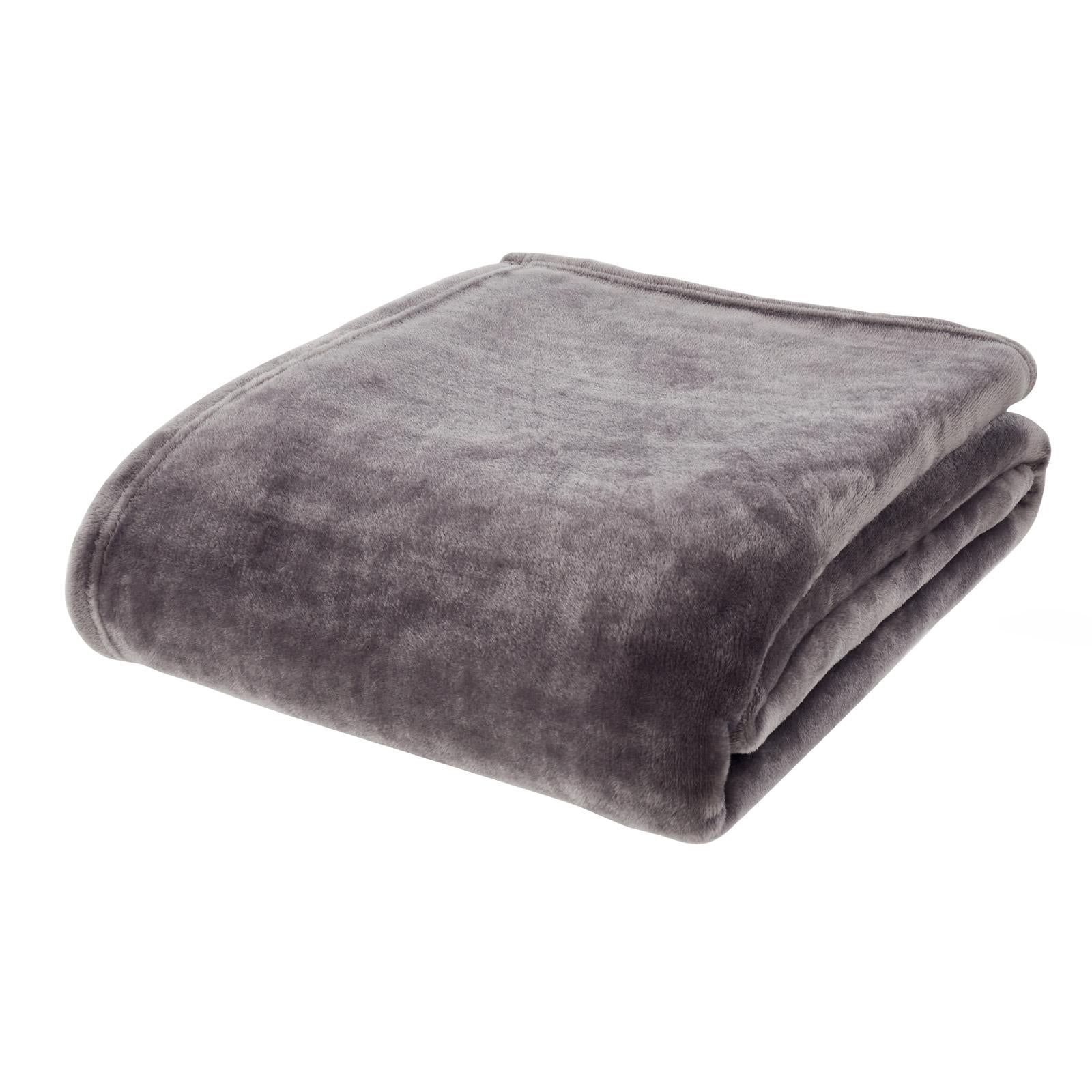 Raschel Velvet Touch Throw Blanket by Catherine Lansfield