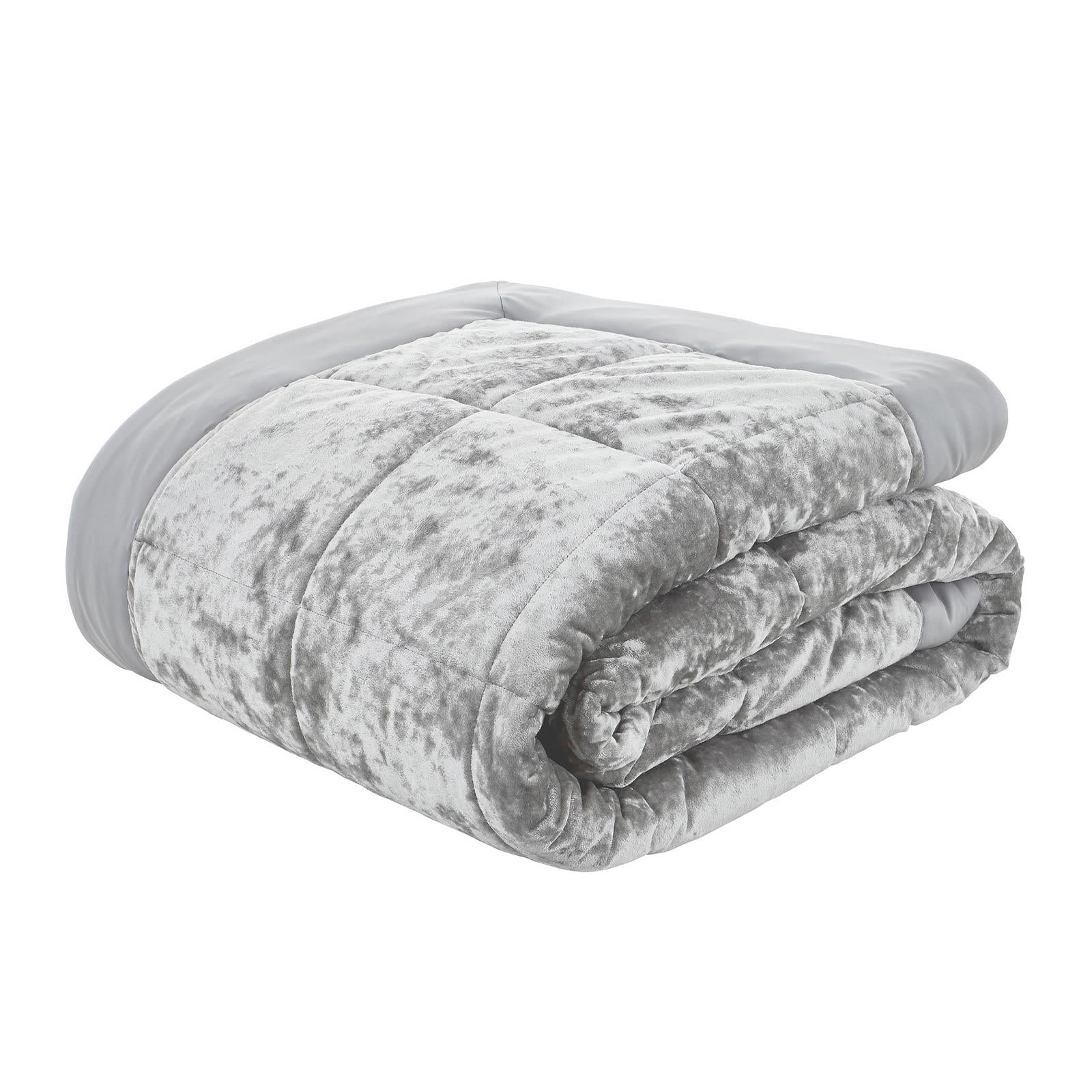 Crushed Velvet Bedspread 220cm x 220cm by Catherine Lansfield