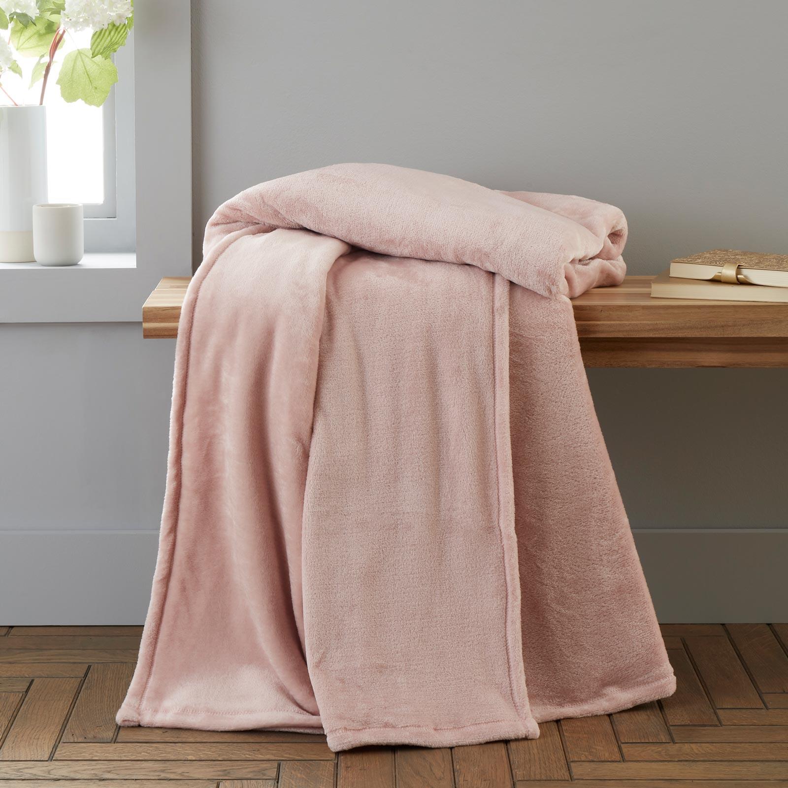 Raschel Velvet Touch Throw Blanket by Catherine Lansfield