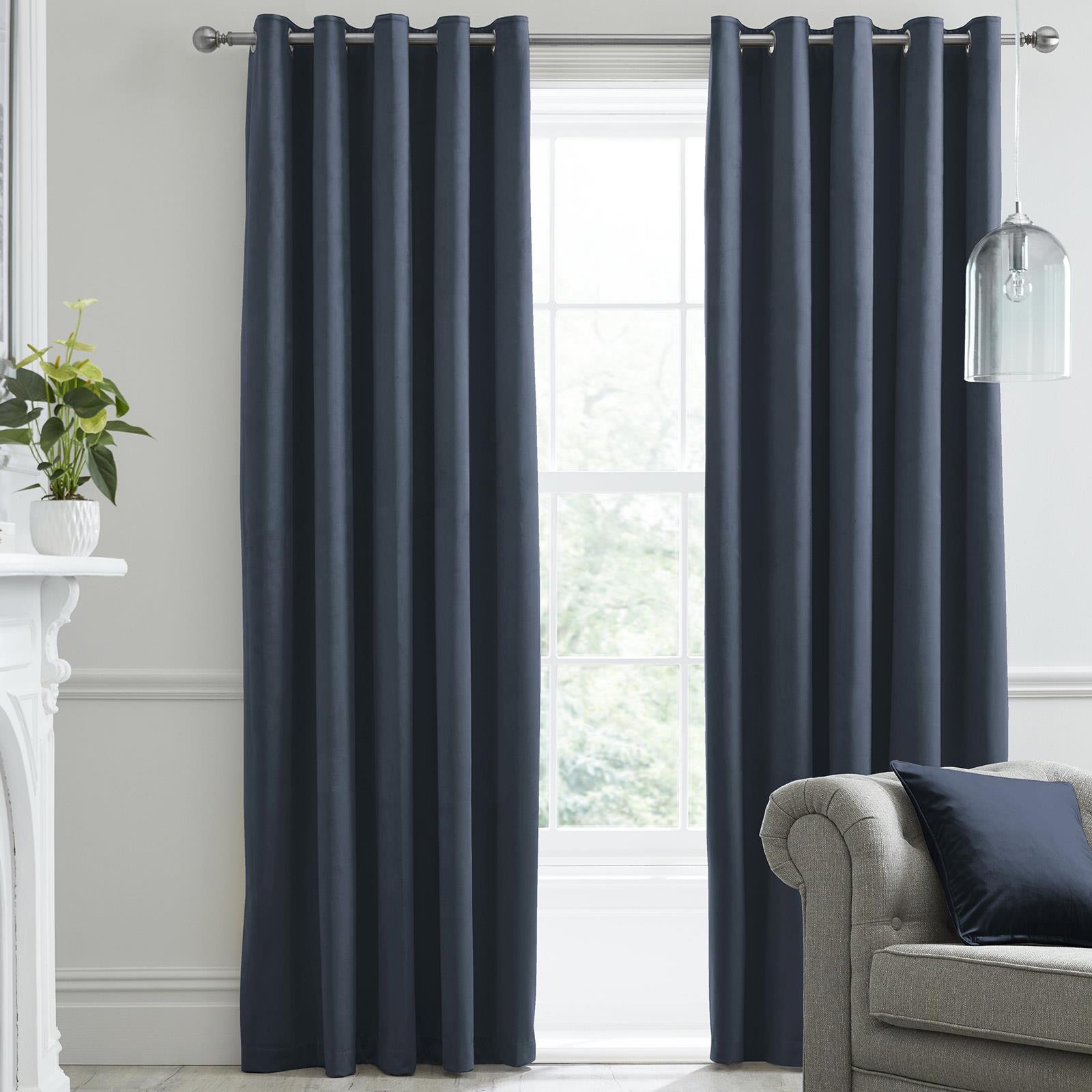 Montrose Velvet Blackout Eyelet Curtains by Laurence Llewelyn-Bowen