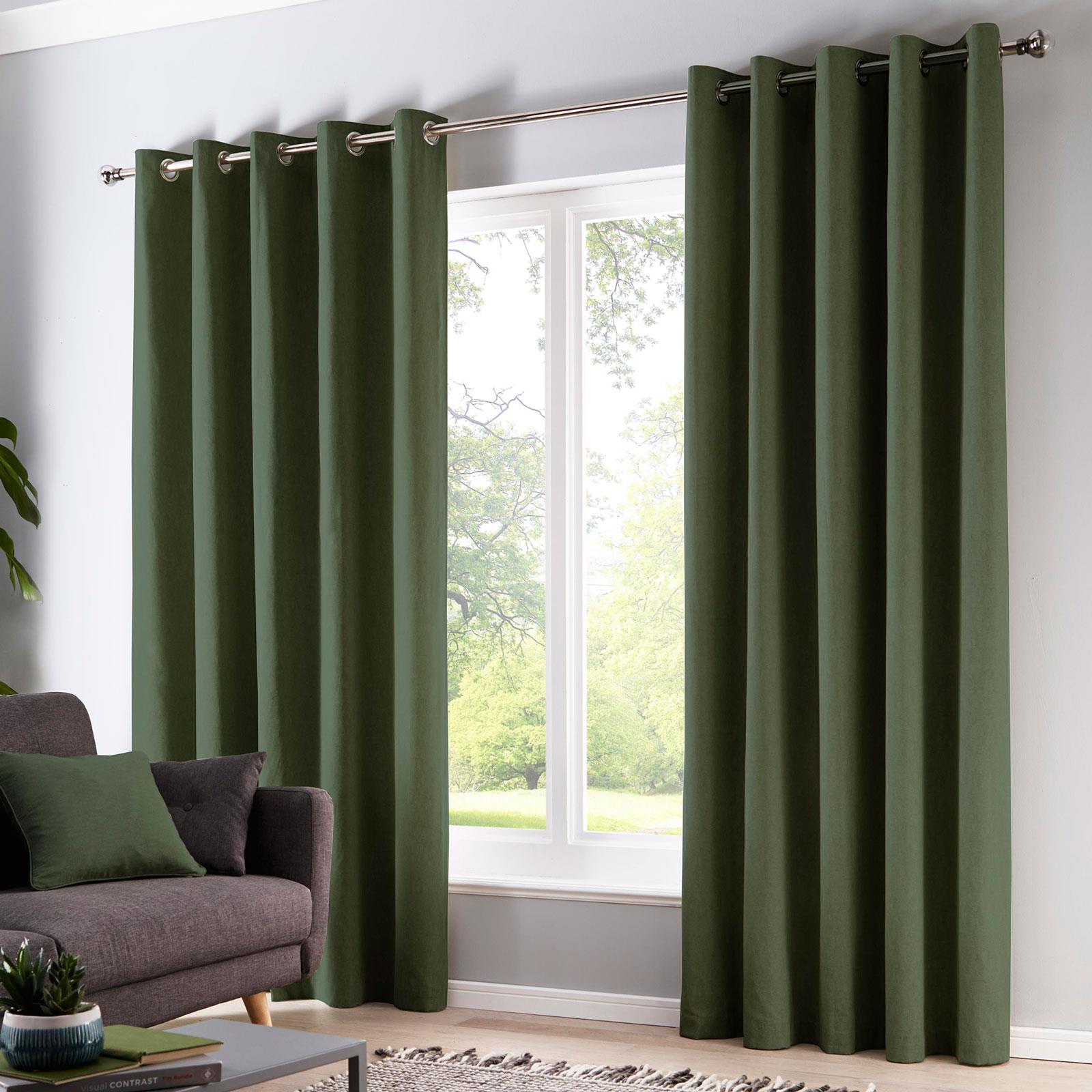 Sorbonne Cotton Lined Eyelet Curtains by Fusion