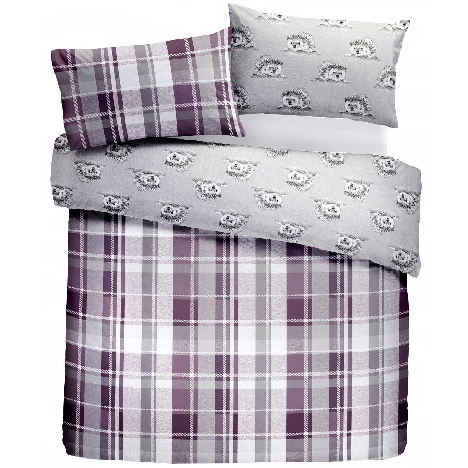 Colville Check Flannelette Brushed Cotton Duvet Cover Set by Dreams & Drapes Lodge