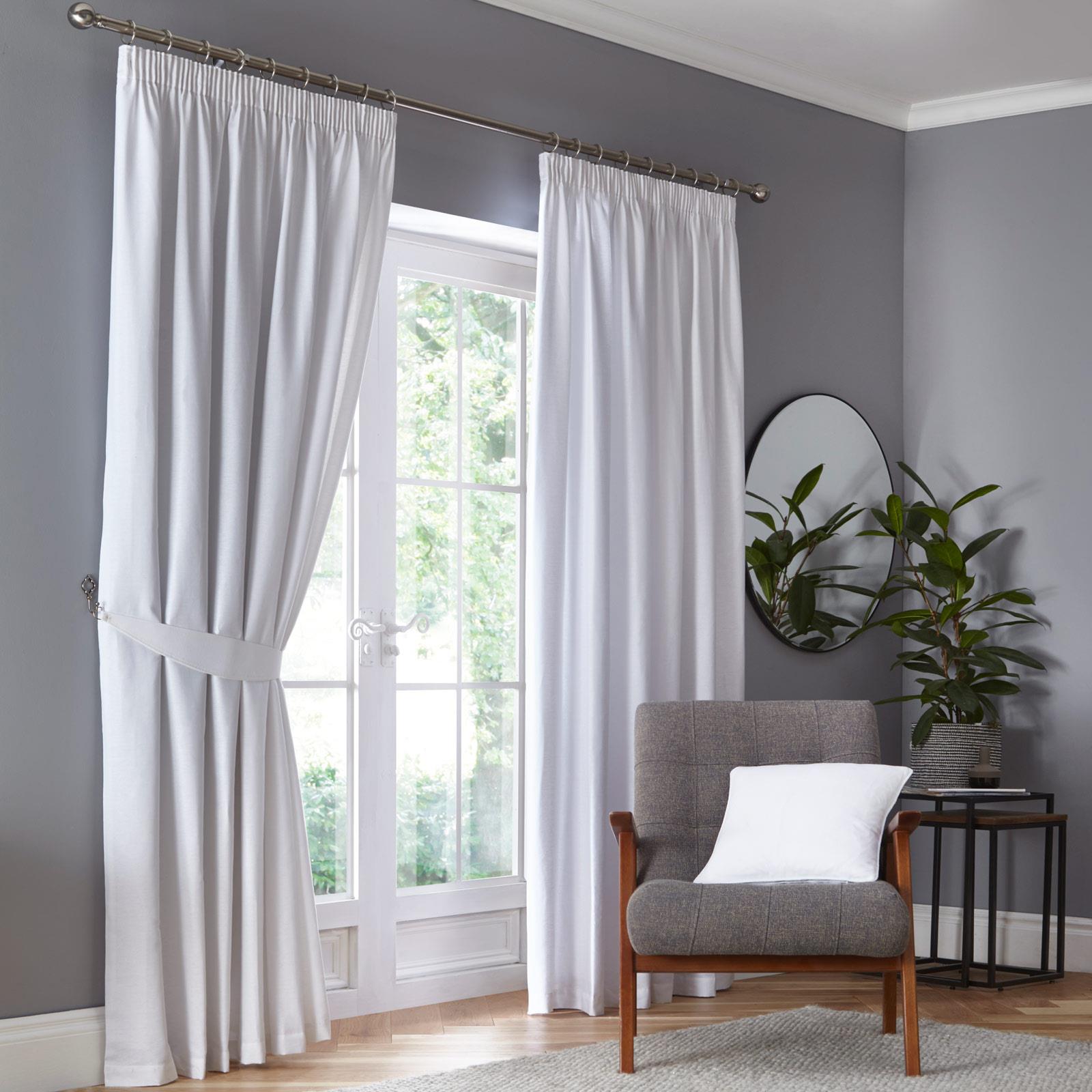 Dijon Blackout Tape Top Pencil Pleat Curtains by Fusion