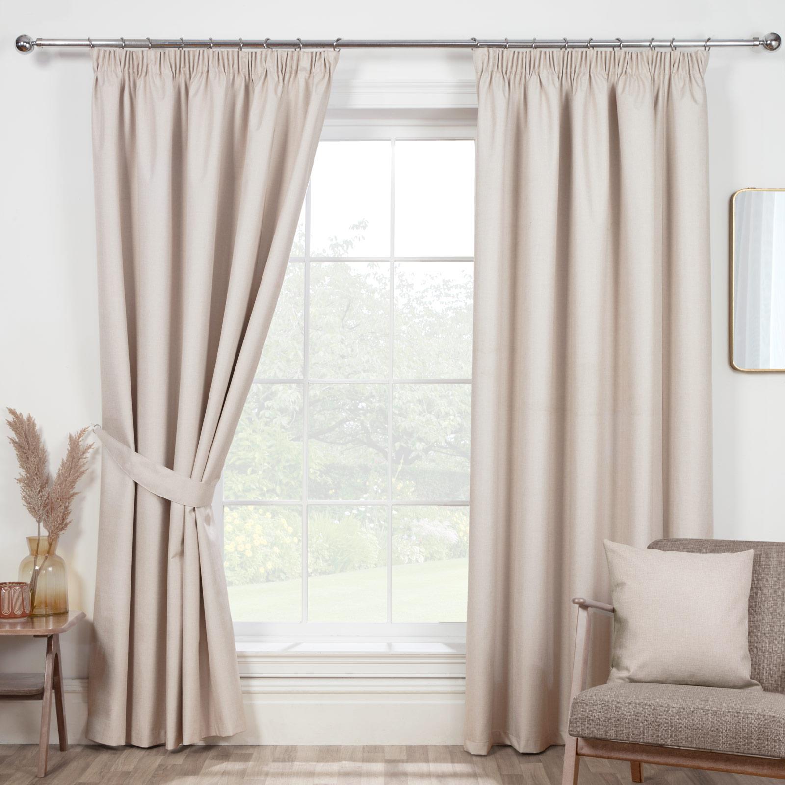 Eclipse Blackout Tape Top Pencil Pleat Curtains by Sundour