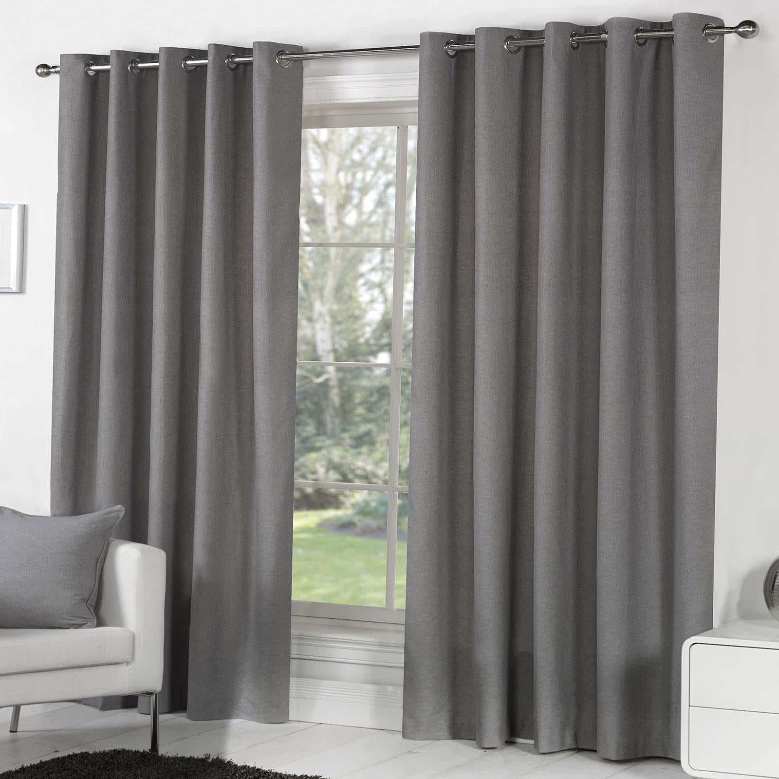 Sorbonne Cotton Lined Eyelet Curtains by Fusion