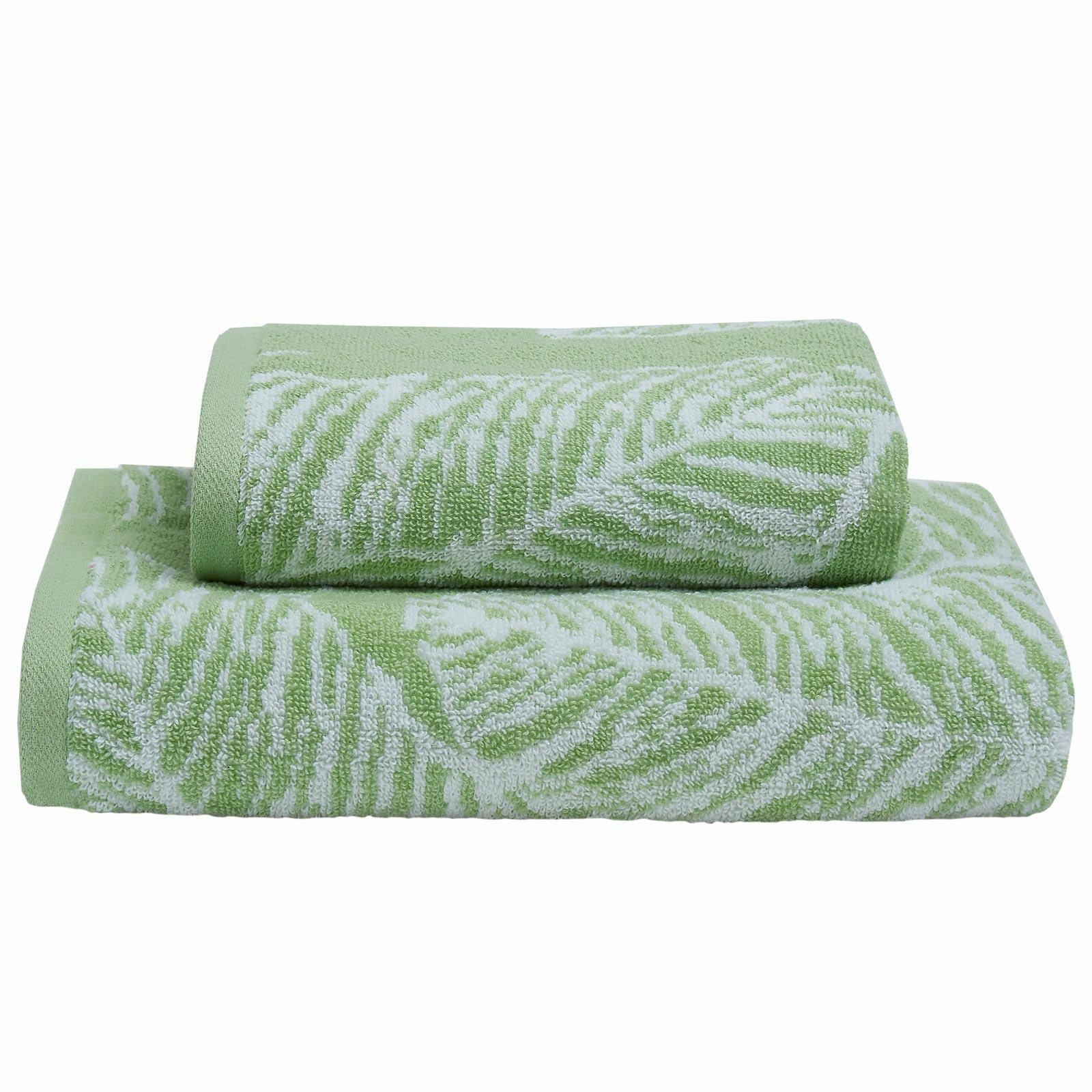 Matteo Leaf Jacquard 550gsm Towel by Fusion