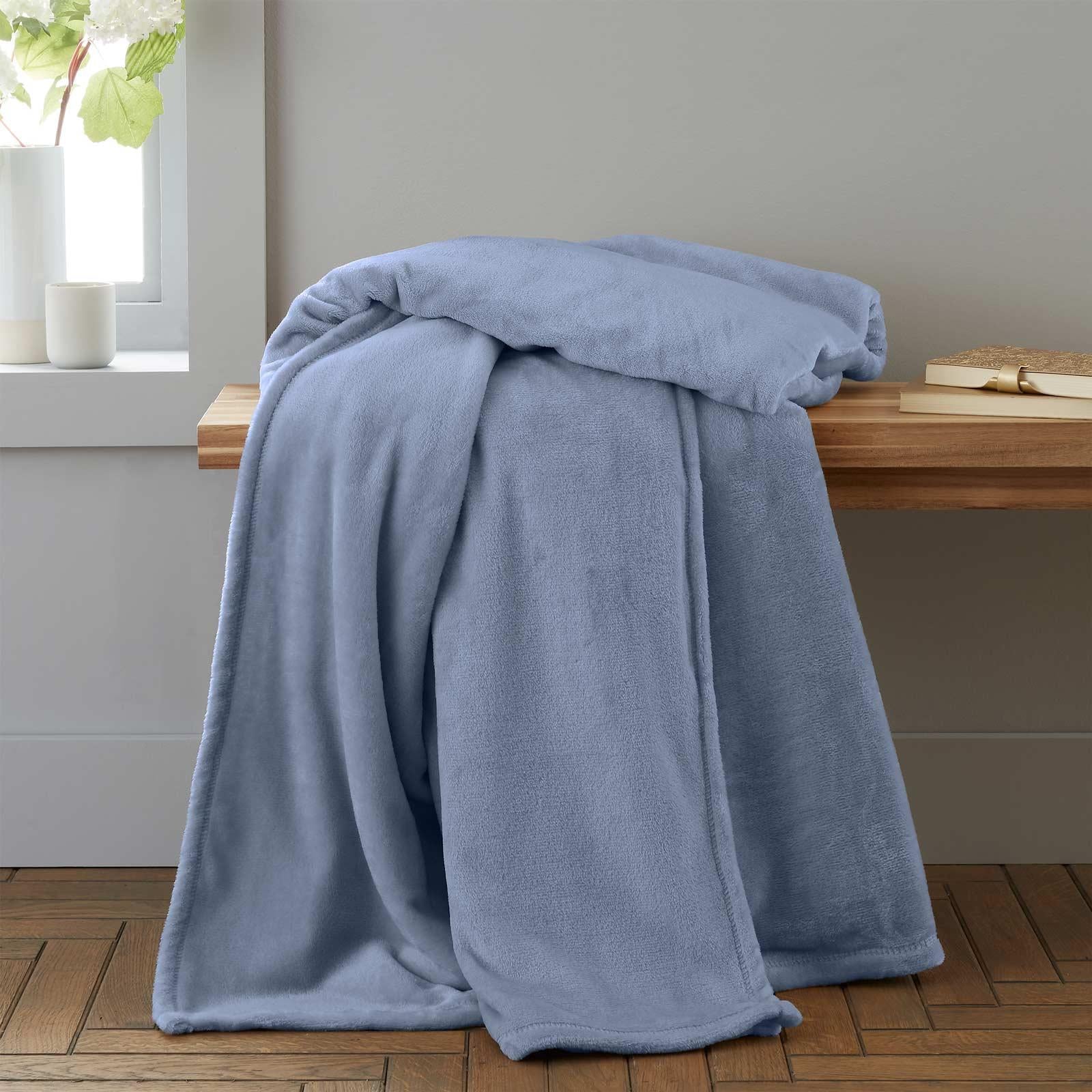 Raschel Velvet Touch Throw Blanket by Catherine Lansfield