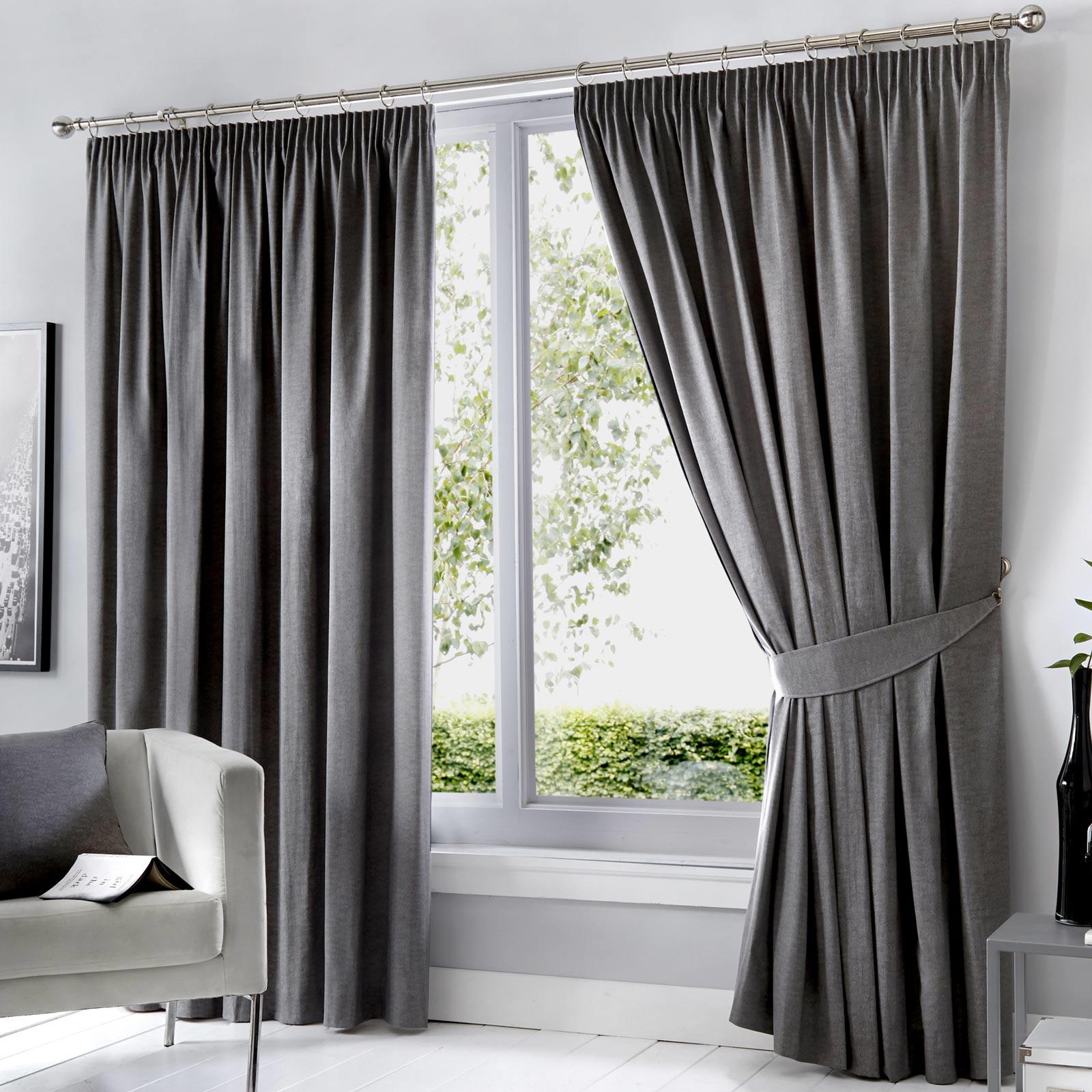 Dijon Blackout Tape Top Pencil Pleat Curtains by Fusion