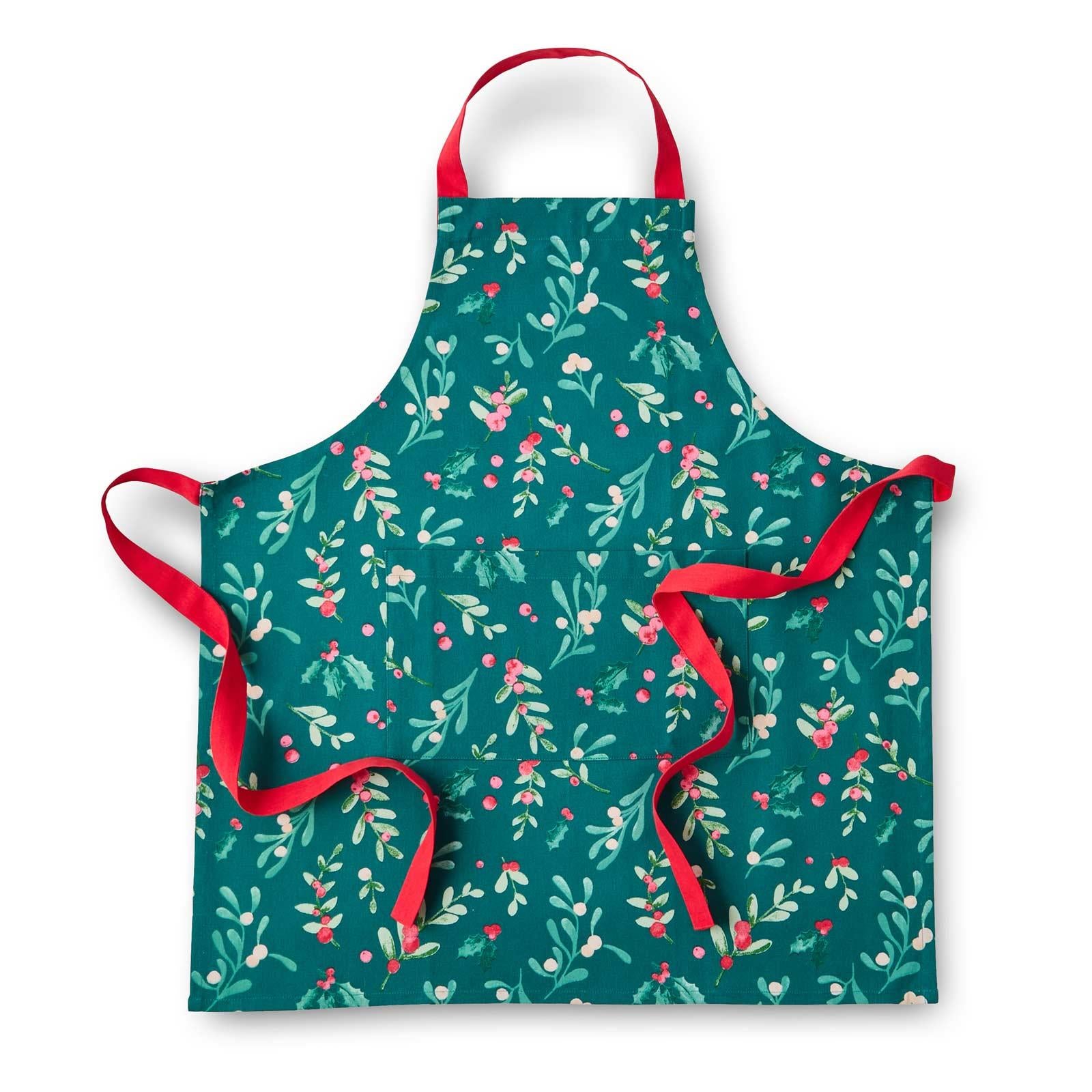 Christmas Holly & Mistletoe Kitchen Textiles Collection by Catherine Lansfield