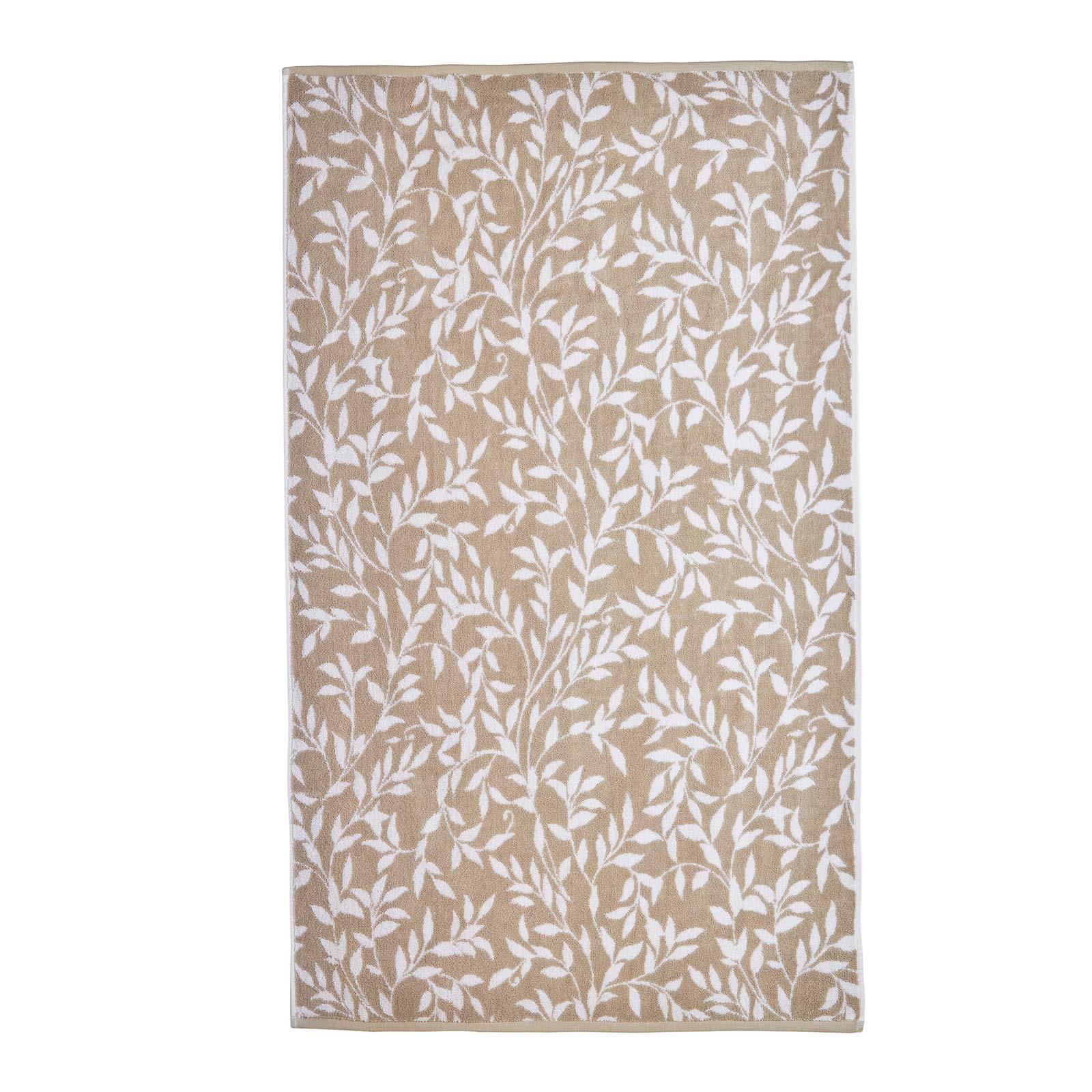 Sandringham Jacquard Leaf 550 gsm Towel by Fusion