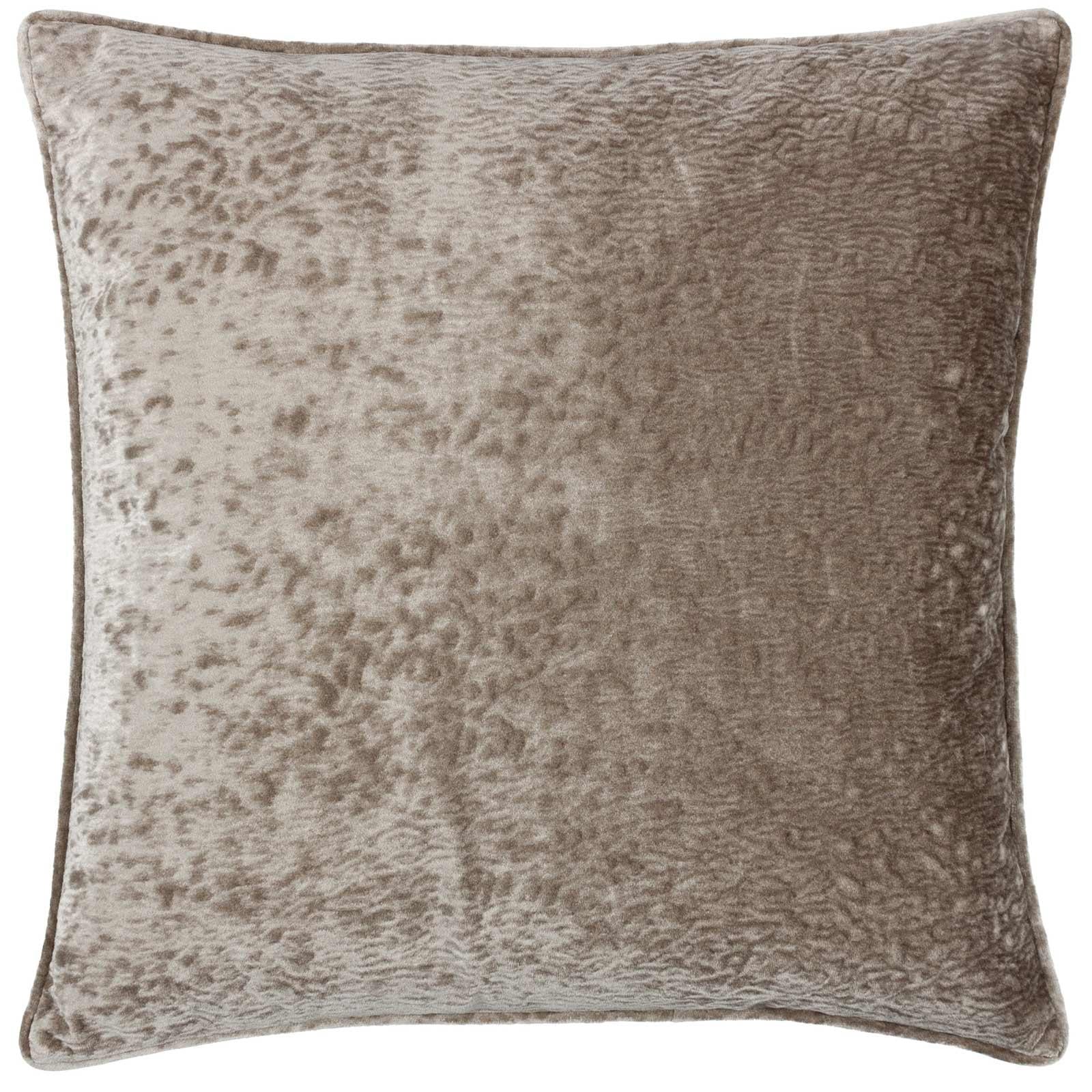 Ripple Plush Velvet Cushion Cover 20" x 20" by Paoletti