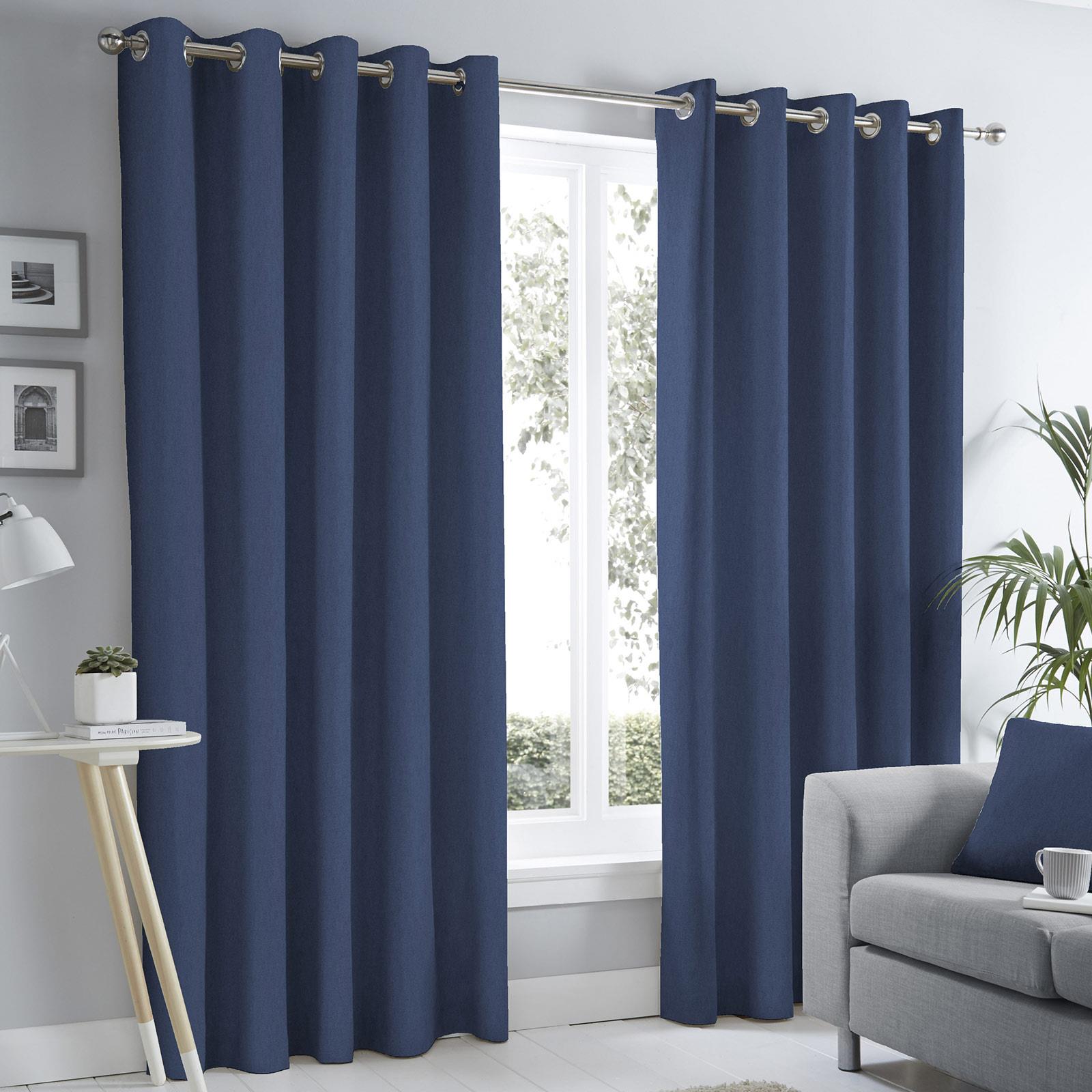 Sorbonne Cotton Lined Eyelet Curtains by Fusion