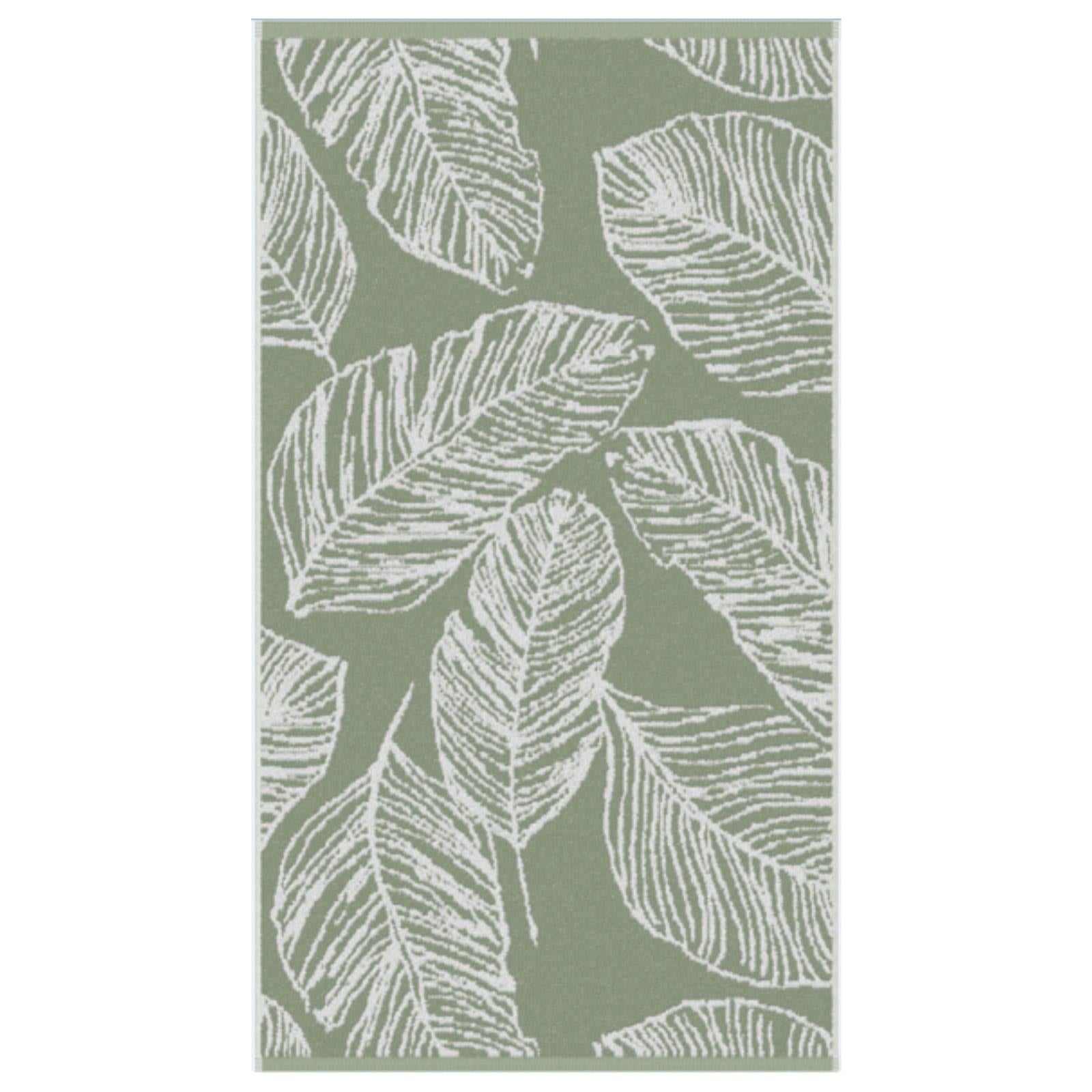 Matteo Leaf Jacquard 550gsm Towel by Fusion