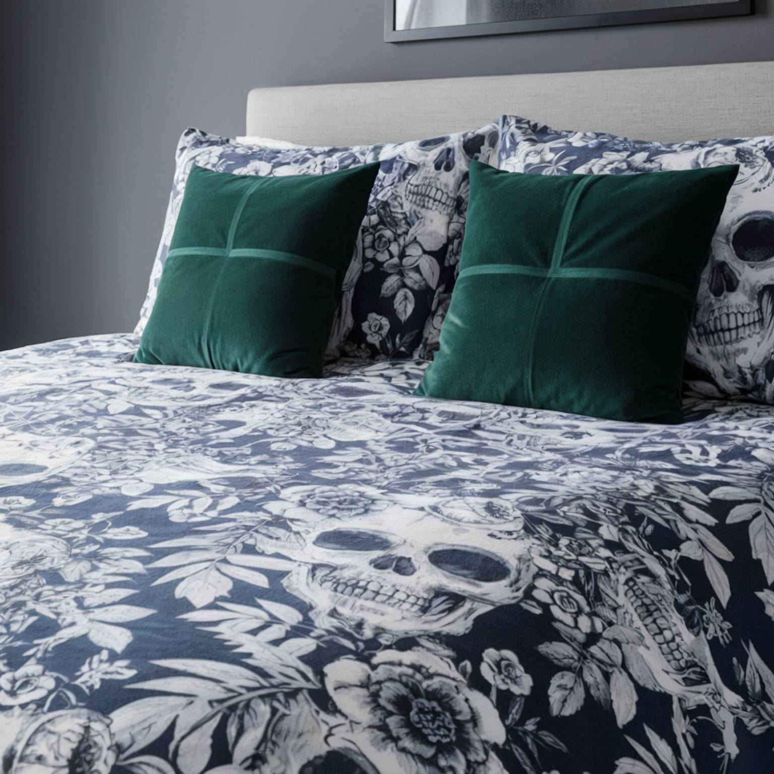 Gothic Skulls Duvet Cover Set by Rapport Home