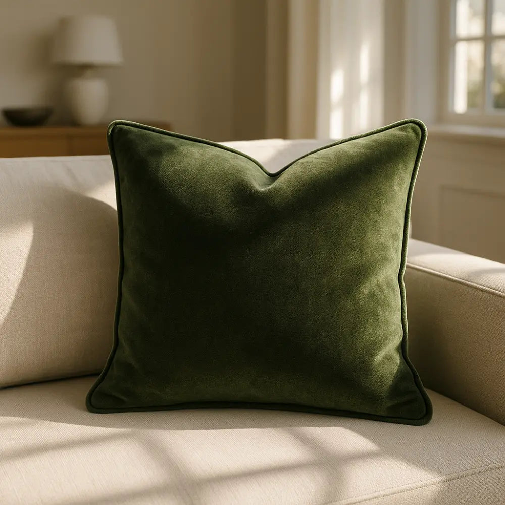 Braga Velvet Cushion Cover Made to Order by Style Furnishings
