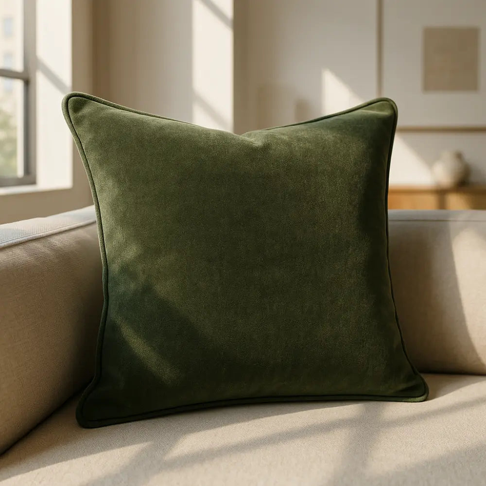 Braga Velvet Cushion Cover Made to Order by Style Furnishings