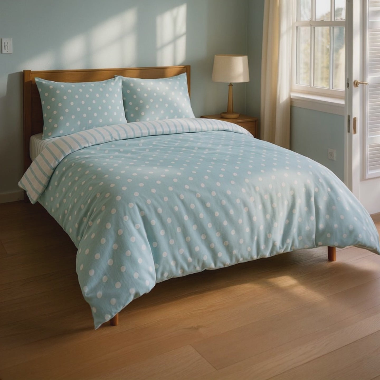 So Soft Spots & Stripes Duvet Cover Set by Rapport Home