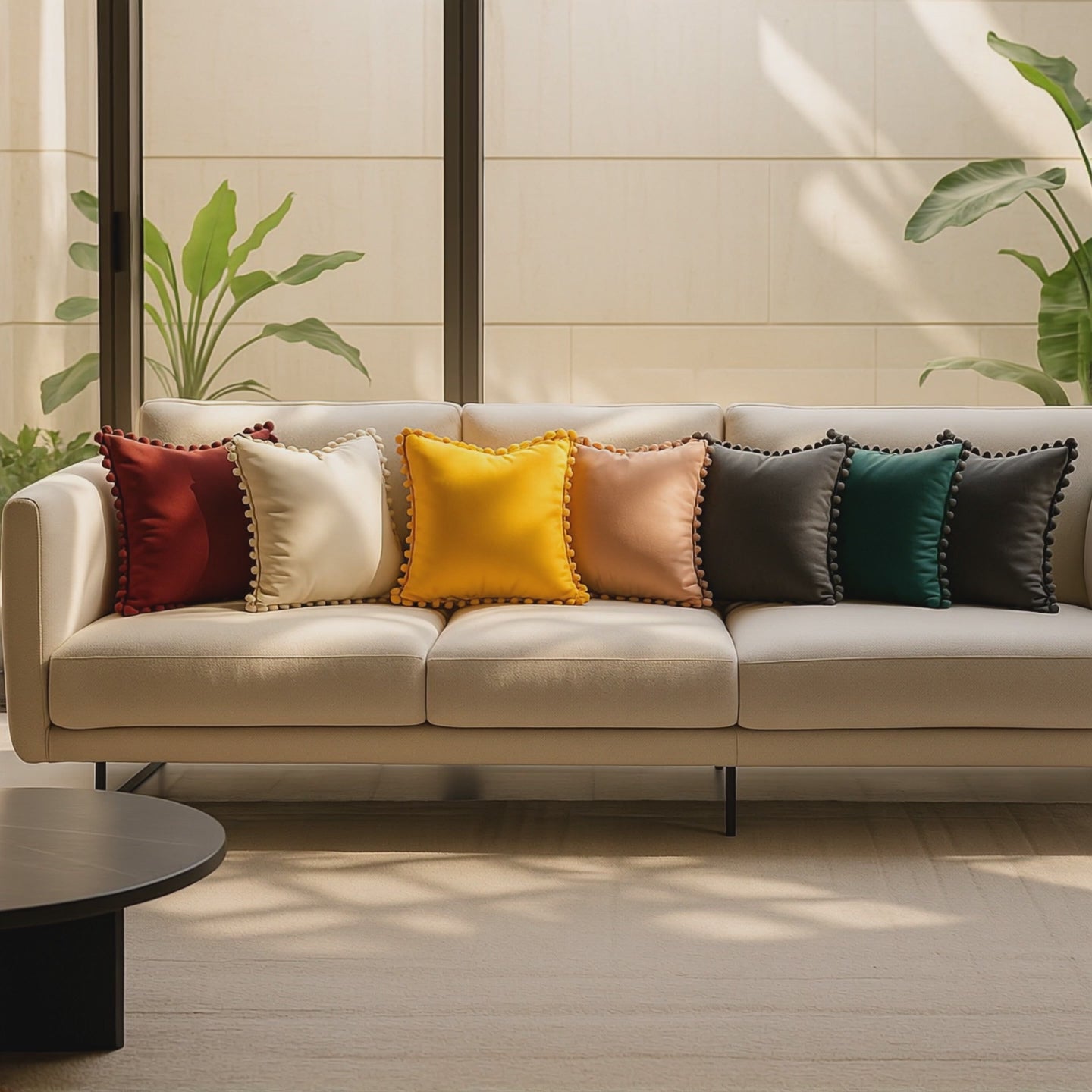 Poms Cushion Cover 43cm x 43cm (17"x17") by Alan Symonds