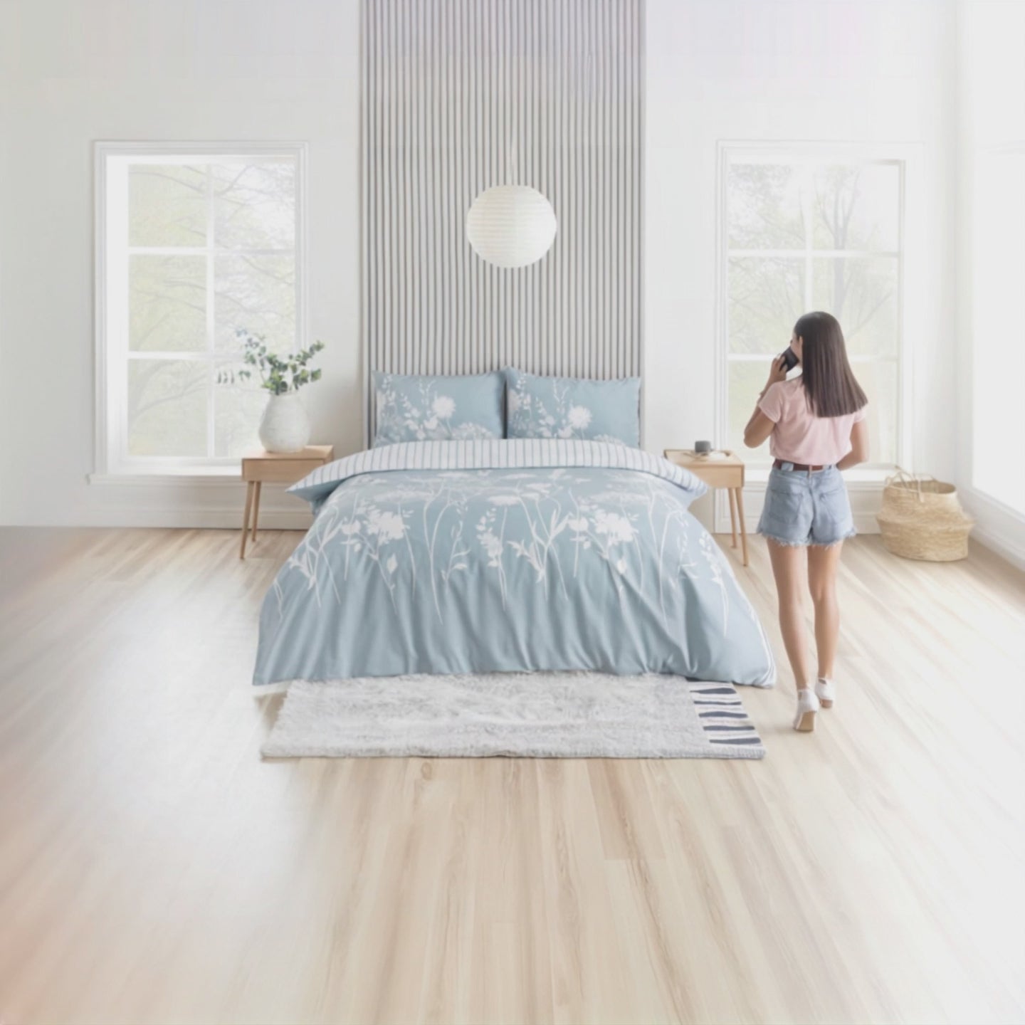 Meadowsweet Floral Duvet Cover Set by Catherine Lansfield