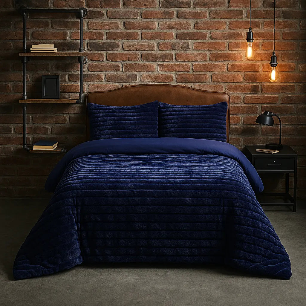 Rabbit Faux Fur Duvet Cover Set by Rapport Home