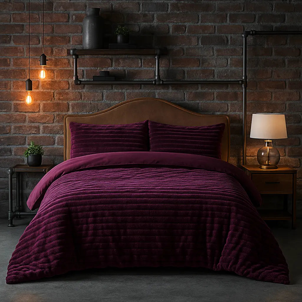 Rabbit Faux Fur Duvet Cover Set by Rapport Home