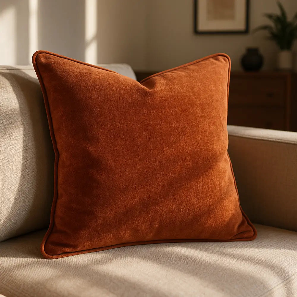 Braga Velvet Cushion Cover Made to Order by Style Furnishings