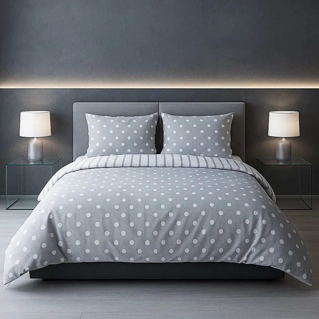 So Soft Spots & Stripes Duvet Cover Set by Rapport Home