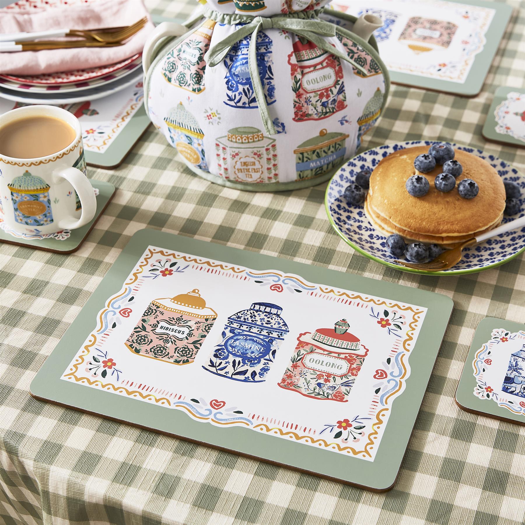 Tea Tins Kitchen Collection by Ulster Weavers