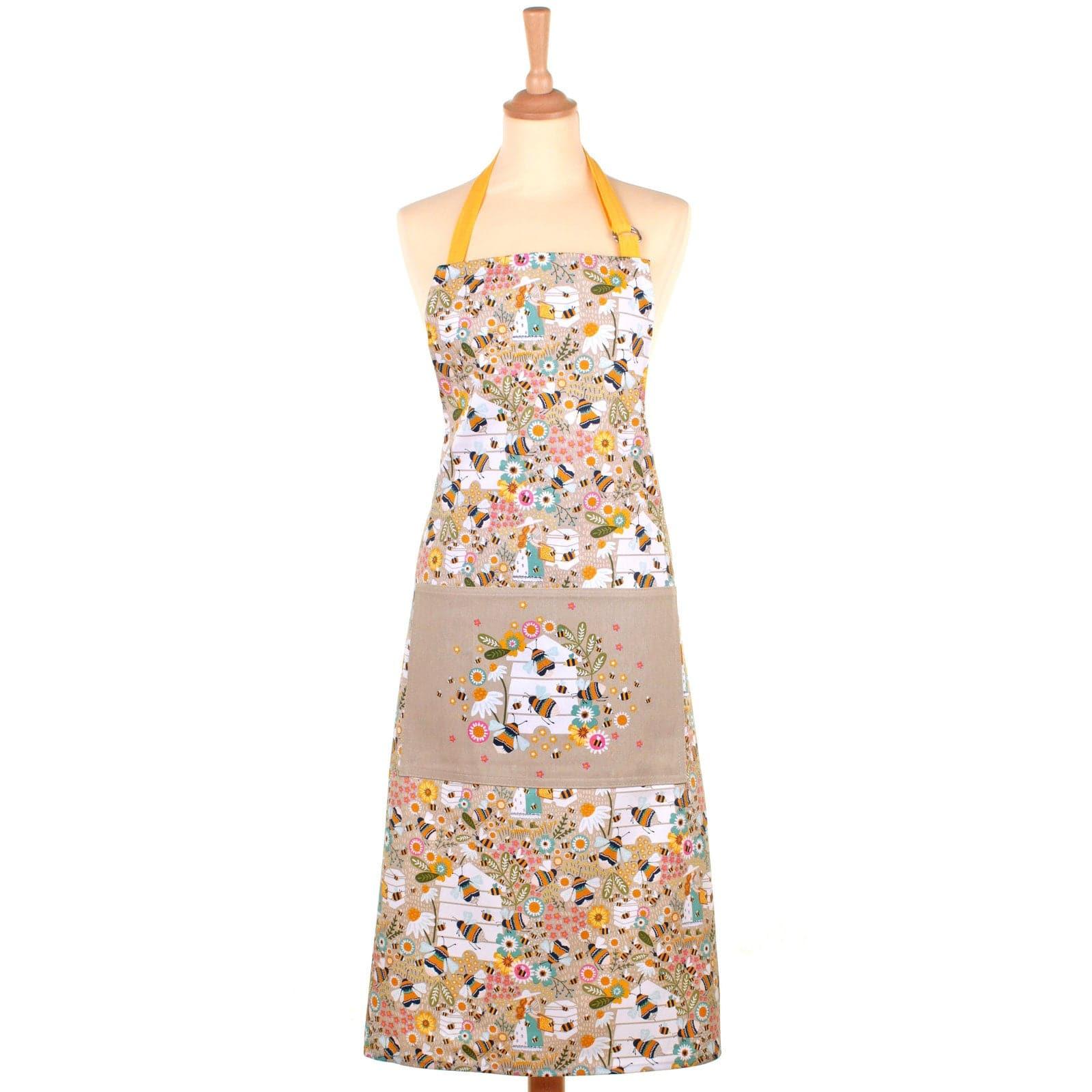 Bee Keeper Luxury Cotton Kitchen Apron Aprons Ulster Weavers   