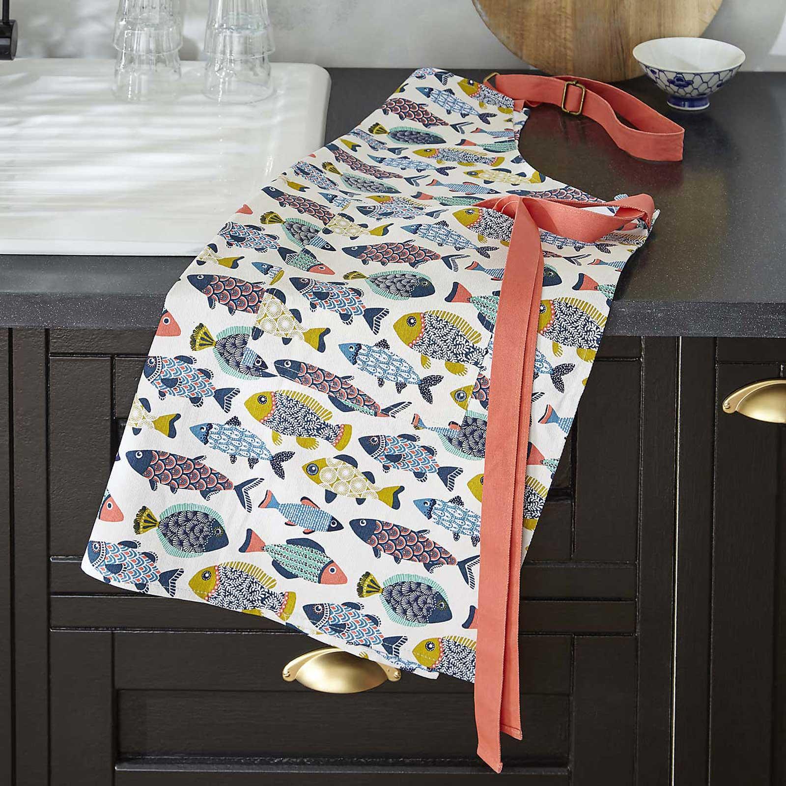Aquarium Luxury Cotton Kitchen Apron Aprons Ulster Weavers   