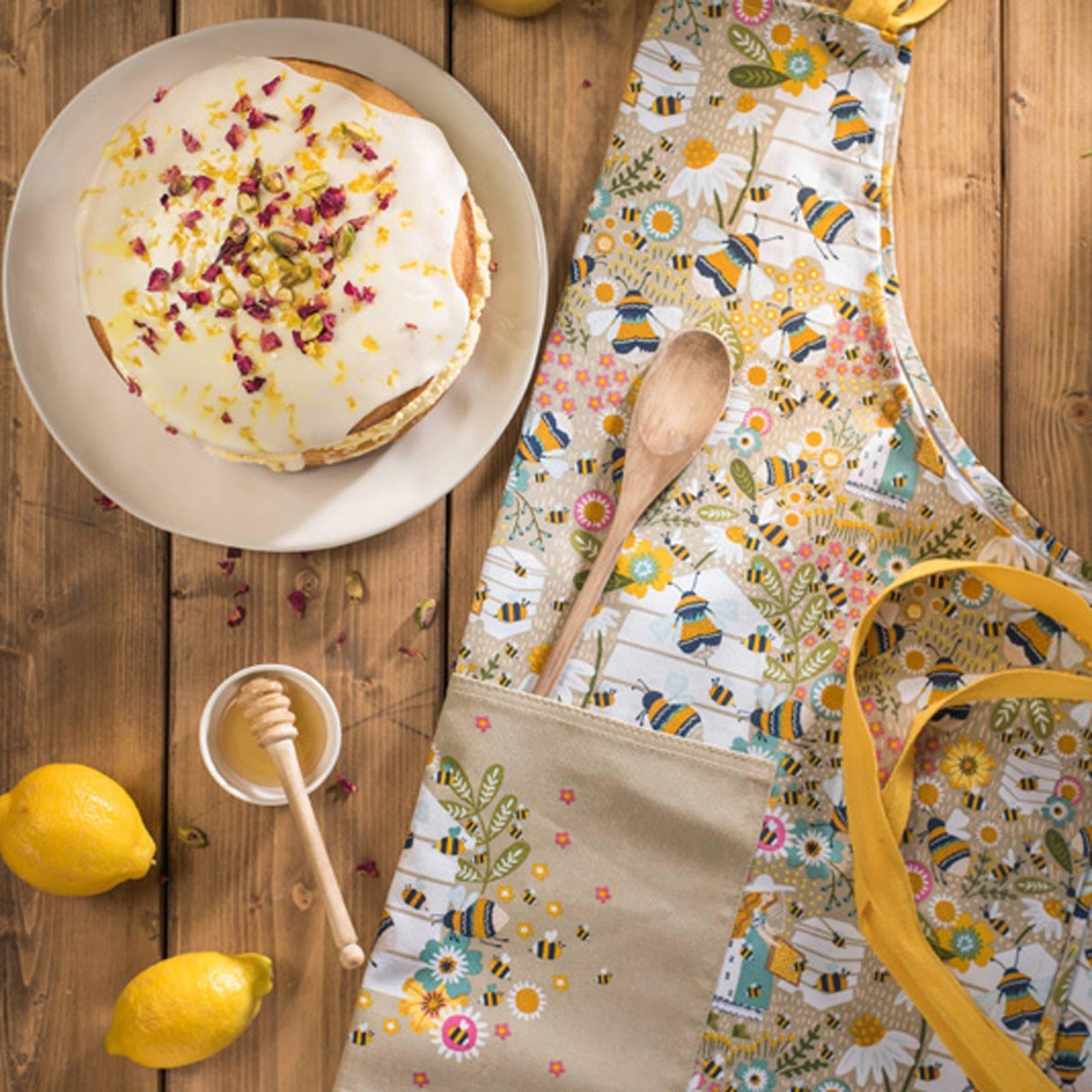 Bee Keeper Luxury Cotton Kitchen Apron Aprons Ulster Weavers   