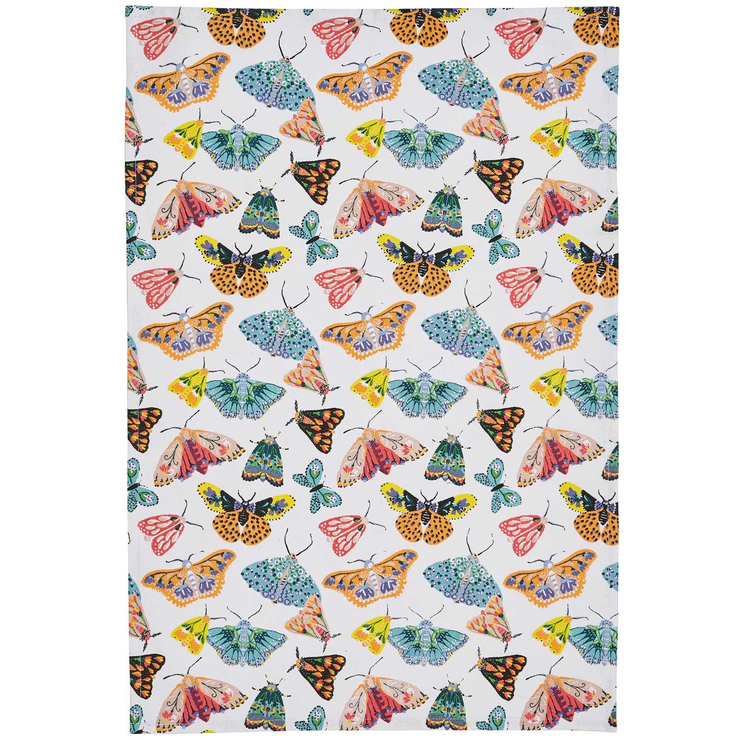 Butterfly House Luxury Cotton Printed Tea Towel Tea Towels Ulster Weavers   