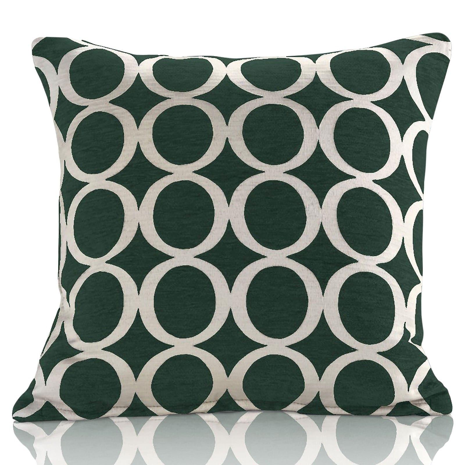Alan Symonds Oh! Chenille Green Cushion Cover 45cm x 45cm (18"x18") Cushion Cover Alan Symonds   