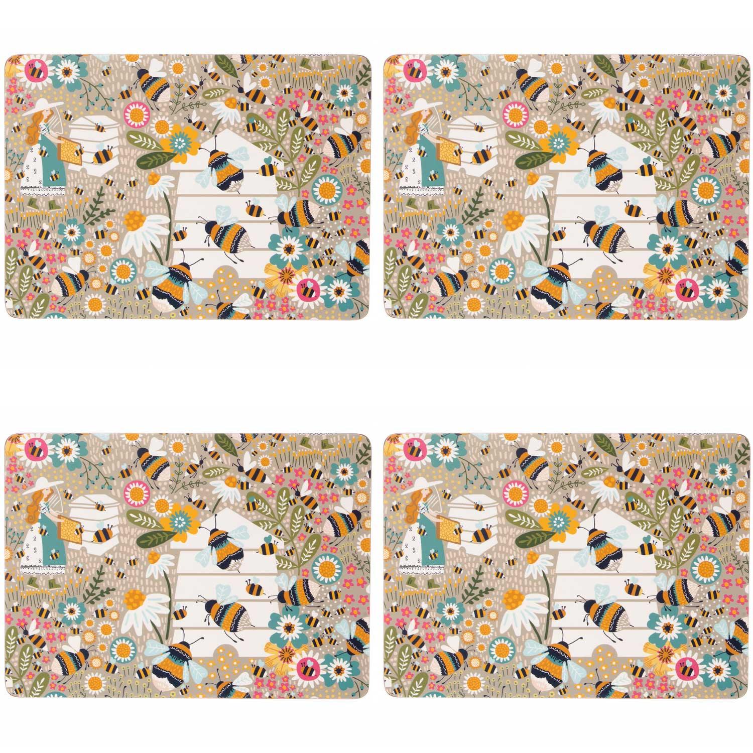 Bee Keeper Pack of 4 Placemats Placemats & Coasters Ulster Weavers   